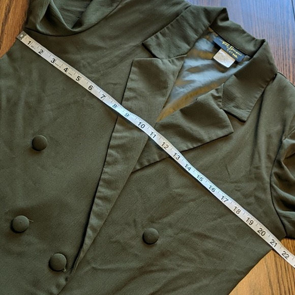 VTG Toni Garment for C.C. Magic Green Blazer 10 - Picture 7 of 10